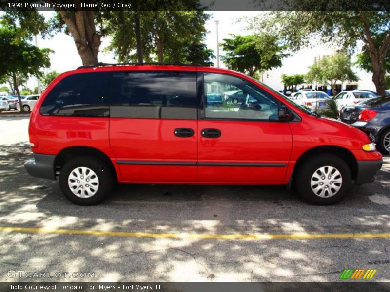 Flame Red / Gray 1998 Plymouth Voyager