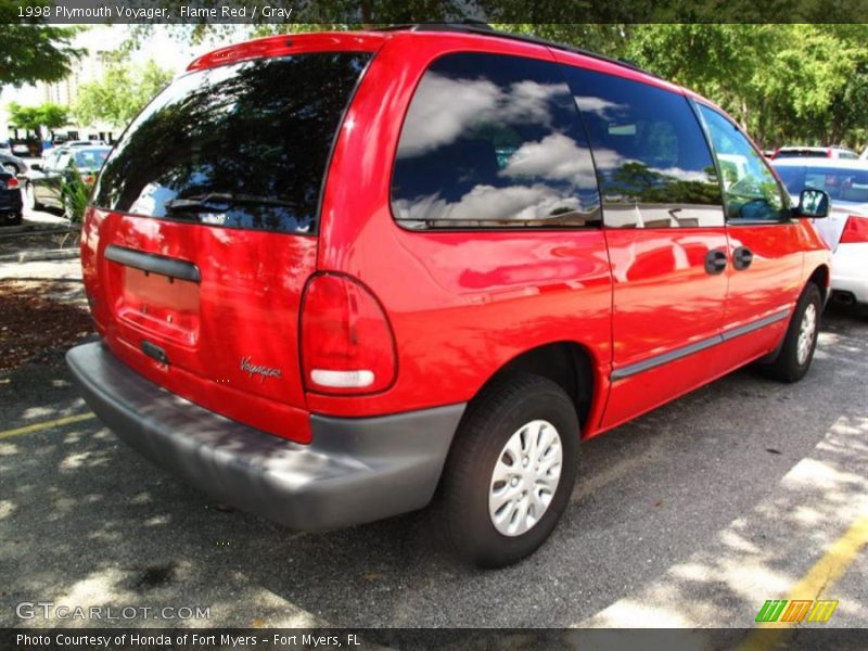 Flame Red / Gray 1998 Plymouth Voyager