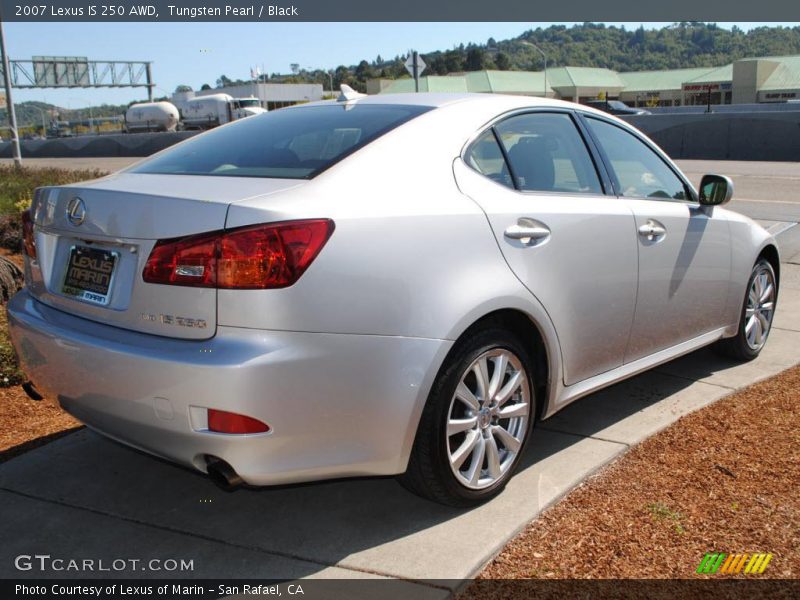 Tungsten Pearl / Black 2007 Lexus IS 250 AWD