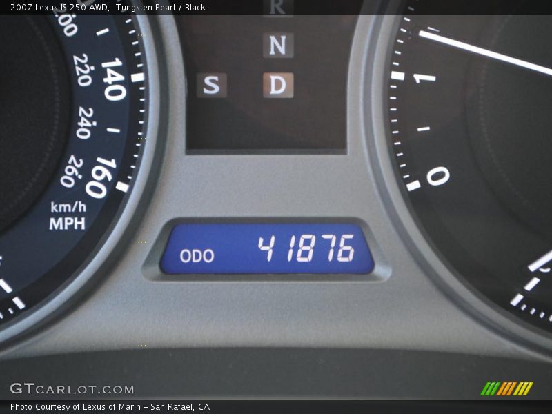 Tungsten Pearl / Black 2007 Lexus IS 250 AWD