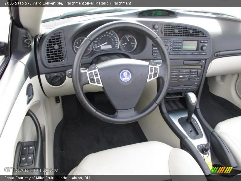 Parchment Silver Metallic / Parchment 2005 Saab 9-3 Aero Convertible