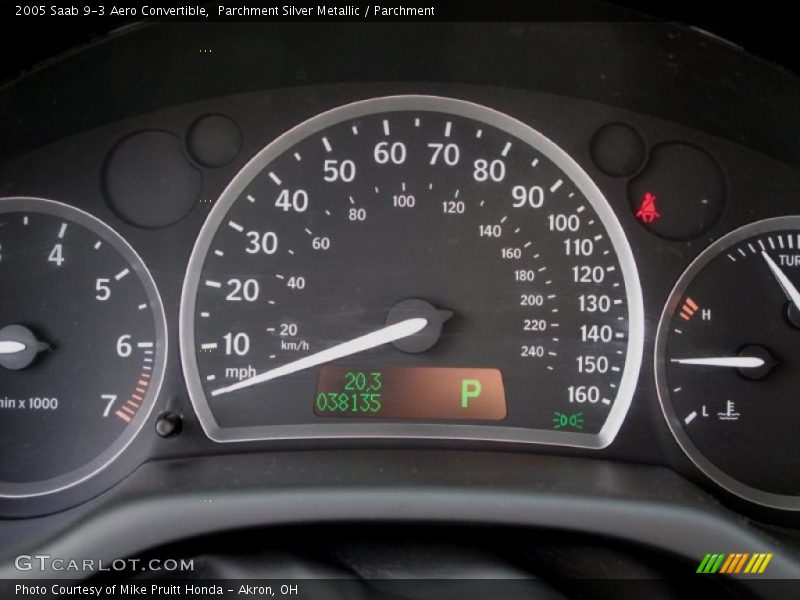 Parchment Silver Metallic / Parchment 2005 Saab 9-3 Aero Convertible