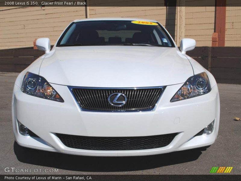Glacier Frost Pearl / Black 2008 Lexus IS 350
