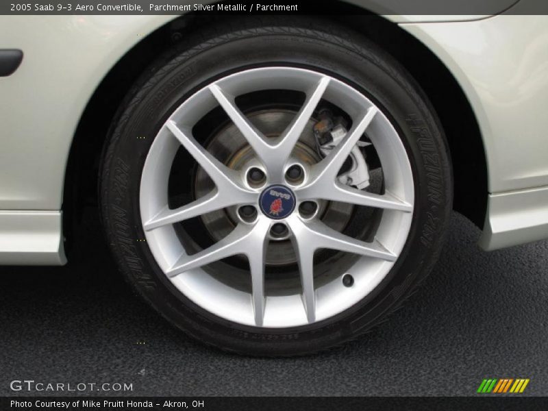 Parchment Silver Metallic / Parchment 2005 Saab 9-3 Aero Convertible