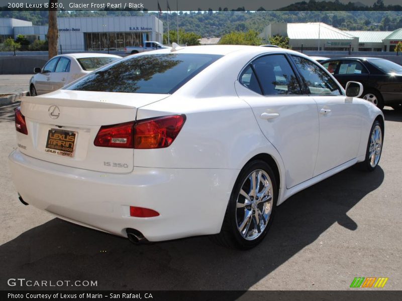 Glacier Frost Pearl / Black 2008 Lexus IS 350