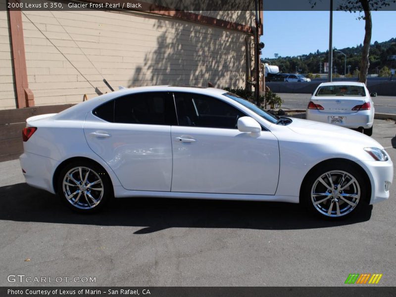 Glacier Frost Pearl / Black 2008 Lexus IS 350