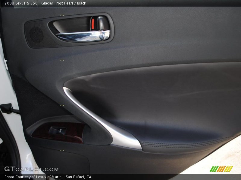 Glacier Frost Pearl / Black 2008 Lexus IS 350
