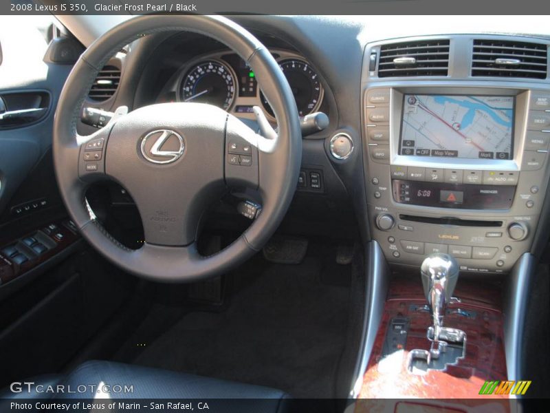 Glacier Frost Pearl / Black 2008 Lexus IS 350