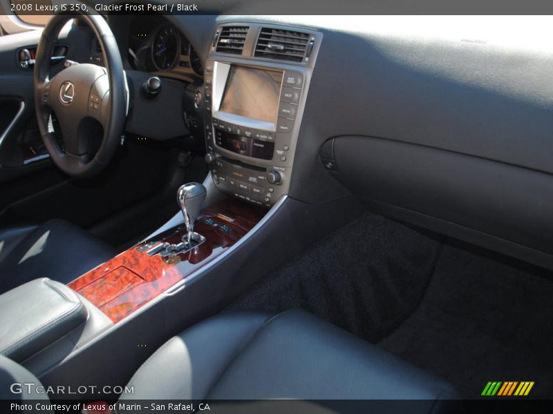 Glacier Frost Pearl / Black 2008 Lexus IS 350