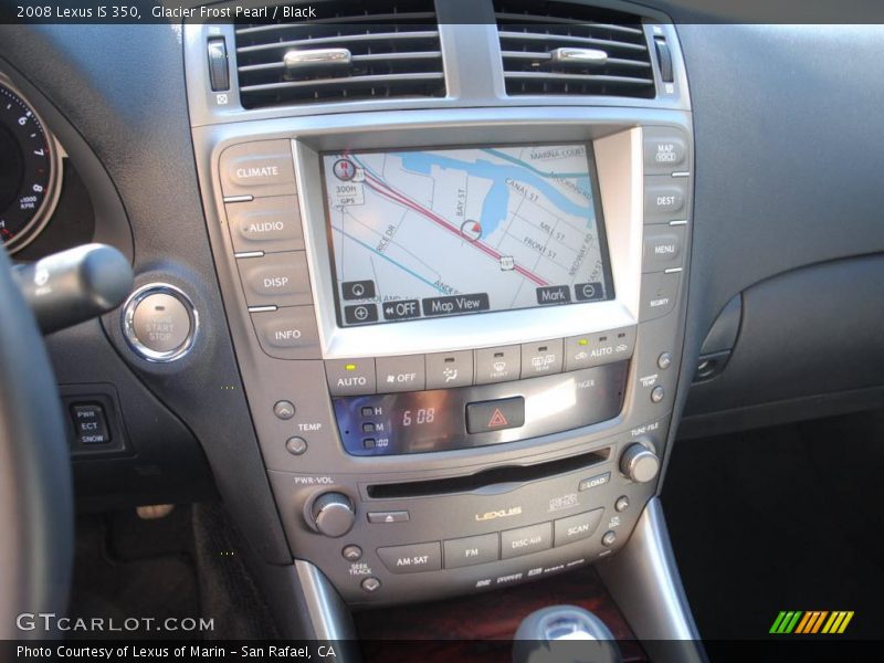 Glacier Frost Pearl / Black 2008 Lexus IS 350