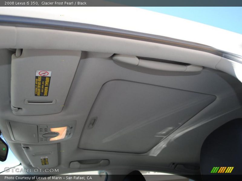 Glacier Frost Pearl / Black 2008 Lexus IS 350