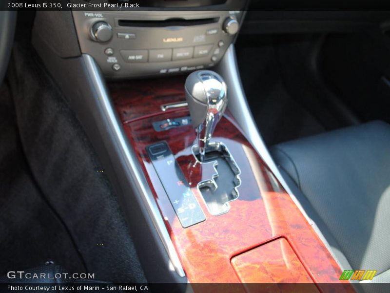 Glacier Frost Pearl / Black 2008 Lexus IS 350