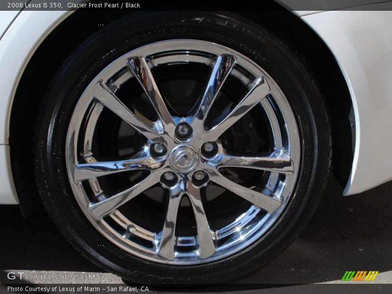 Glacier Frost Pearl / Black 2008 Lexus IS 350