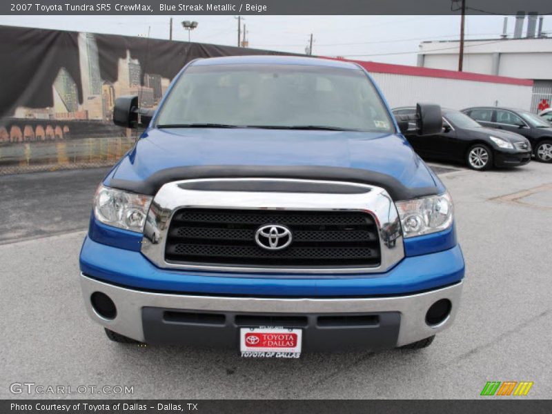 Blue Streak Metallic / Beige 2007 Toyota Tundra SR5 CrewMax