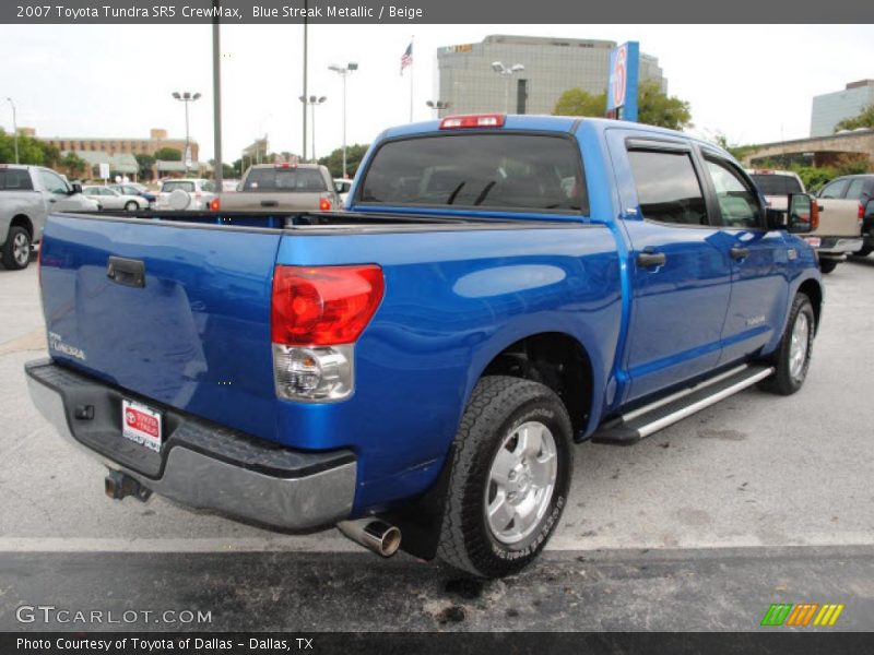 Blue Streak Metallic / Beige 2007 Toyota Tundra SR5 CrewMax