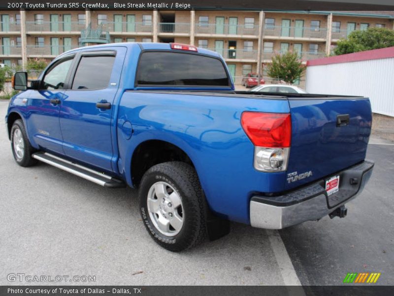 Blue Streak Metallic / Beige 2007 Toyota Tundra SR5 CrewMax