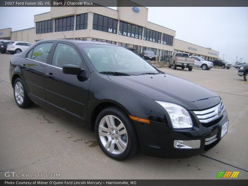 Black / Charcoal Black 2007 Ford Fusion SEL V6