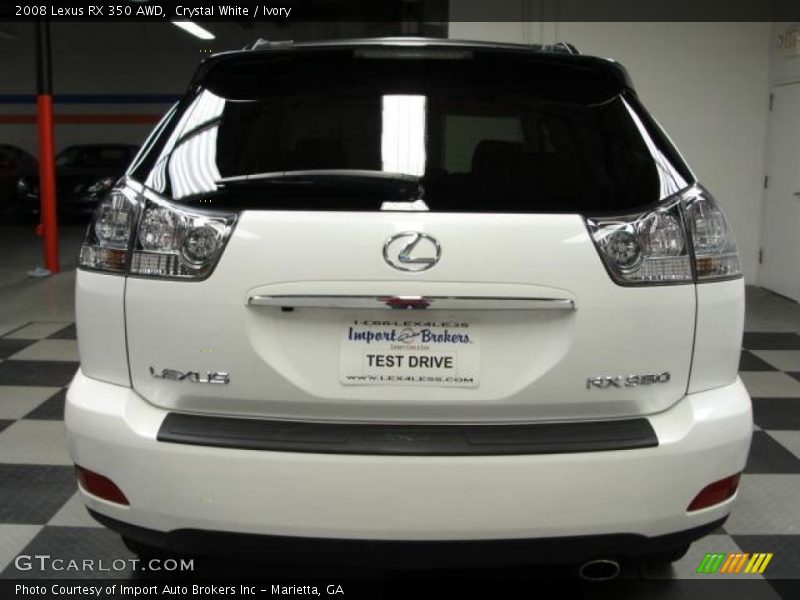 Crystal White / Ivory 2008 Lexus RX 350 AWD