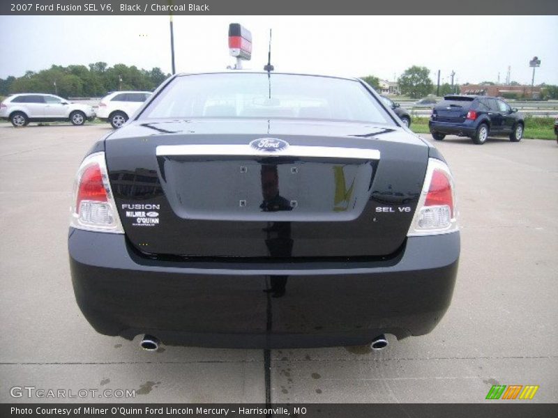 Black / Charcoal Black 2007 Ford Fusion SEL V6