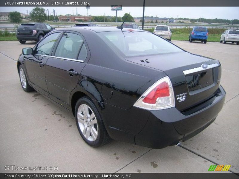 Black / Charcoal Black 2007 Ford Fusion SEL V6