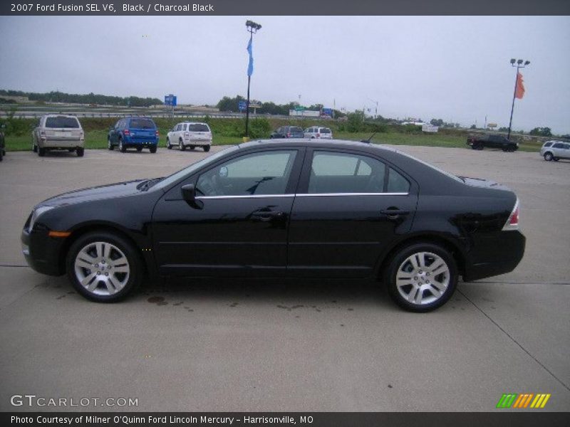 Black / Charcoal Black 2007 Ford Fusion SEL V6