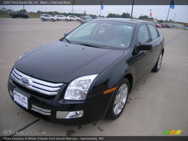 Black / Charcoal Black 2007 Ford Fusion SEL V6