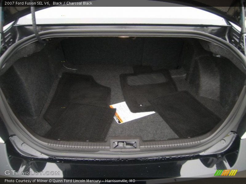 Black / Charcoal Black 2007 Ford Fusion SEL V6