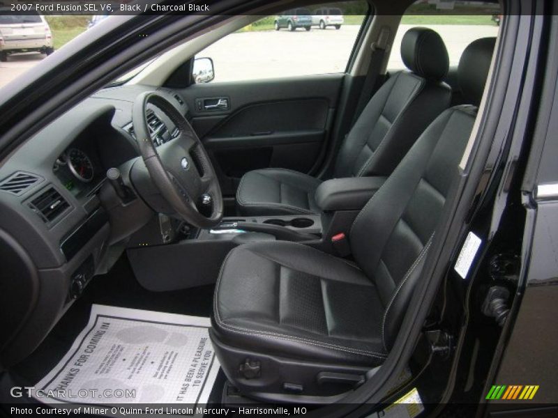Black / Charcoal Black 2007 Ford Fusion SEL V6