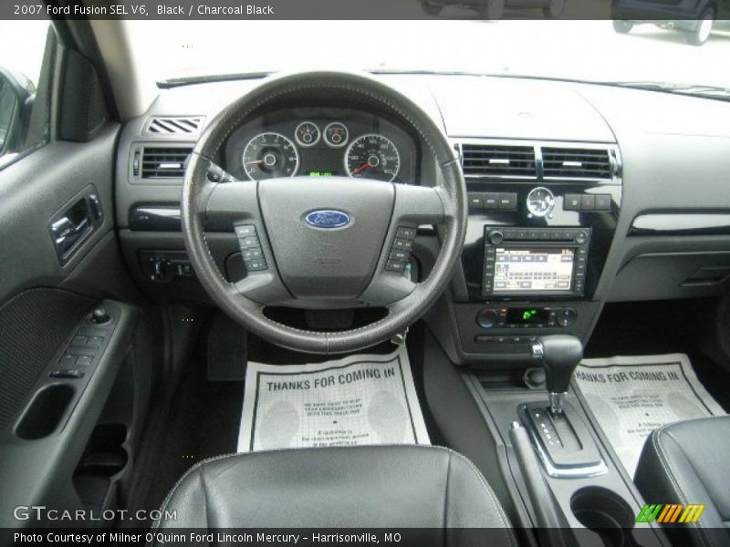 Black / Charcoal Black 2007 Ford Fusion SEL V6