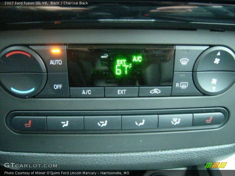 Black / Charcoal Black 2007 Ford Fusion SEL V6