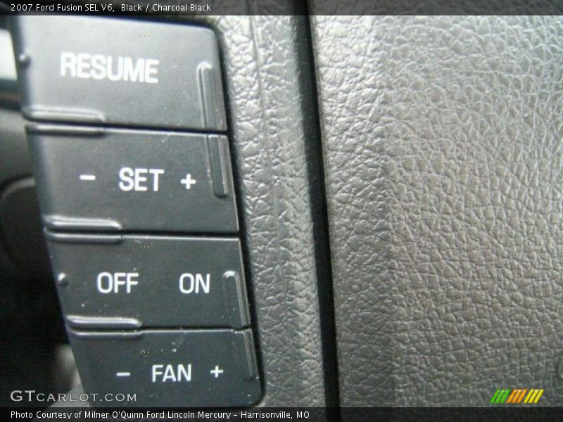 Black / Charcoal Black 2007 Ford Fusion SEL V6