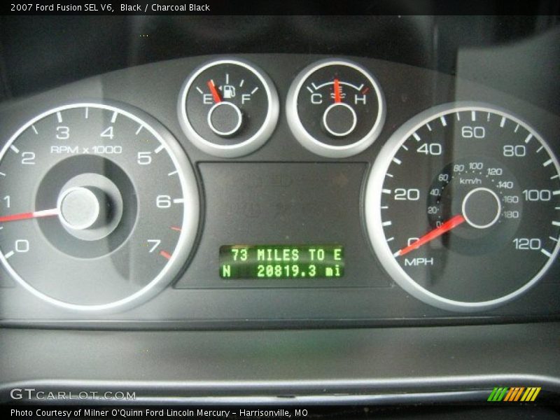 Black / Charcoal Black 2007 Ford Fusion SEL V6