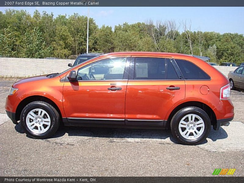 Blazing Copper Metallic / Camel 2007 Ford Edge SE
