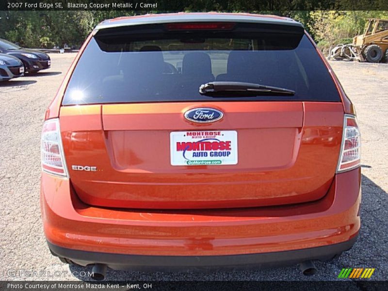 Blazing Copper Metallic / Camel 2007 Ford Edge SE