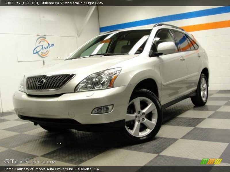 Millennium Silver Metallic / Light Gray 2007 Lexus RX 350