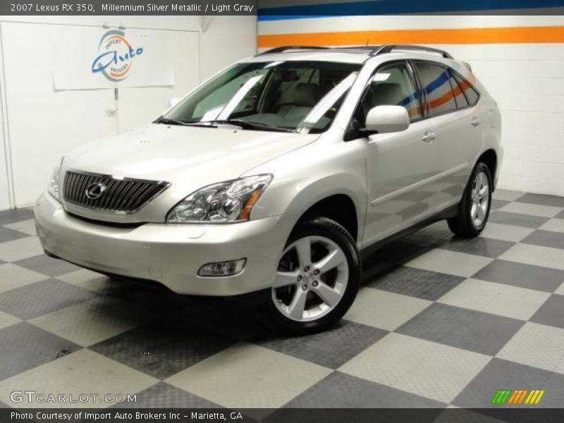 Millennium Silver Metallic / Light Gray 2007 Lexus RX 350