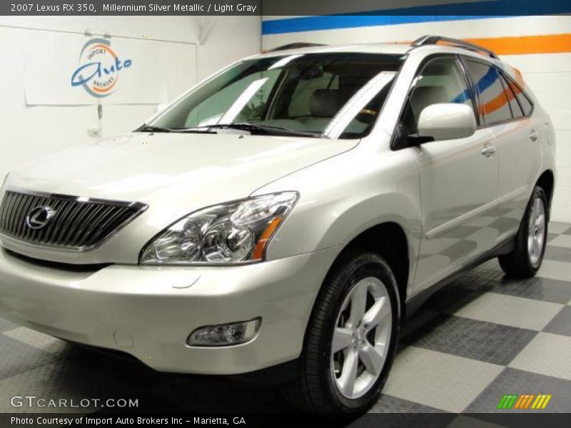 Millennium Silver Metallic / Light Gray 2007 Lexus RX 350