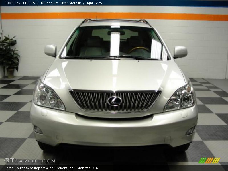 Millennium Silver Metallic / Light Gray 2007 Lexus RX 350