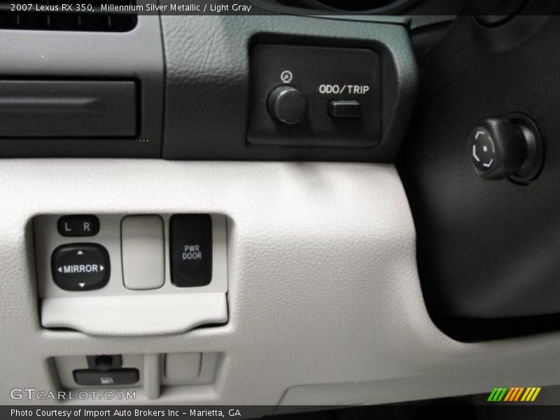 Millennium Silver Metallic / Light Gray 2007 Lexus RX 350