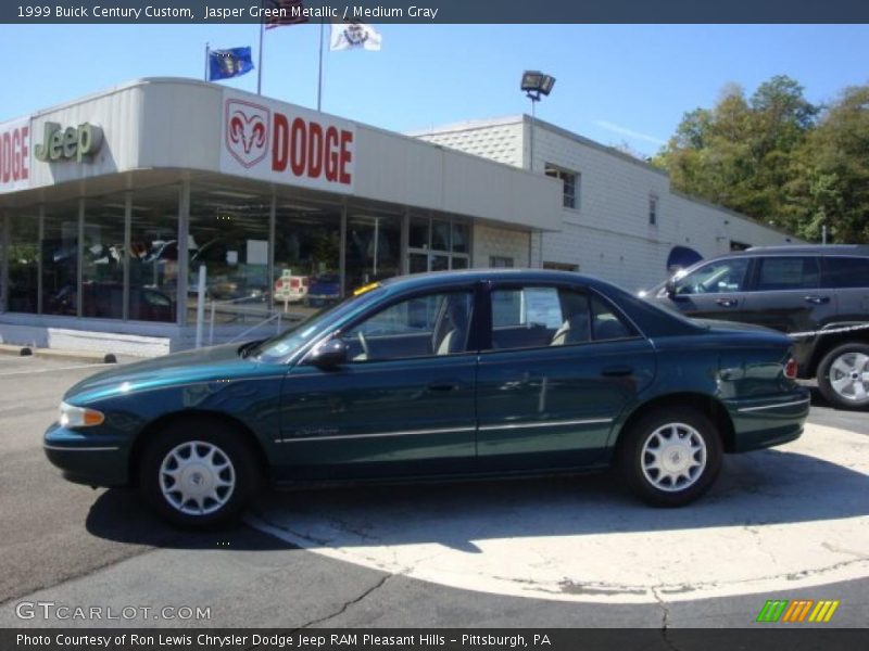 Jasper Green Metallic / Medium Gray 1999 Buick Century Custom