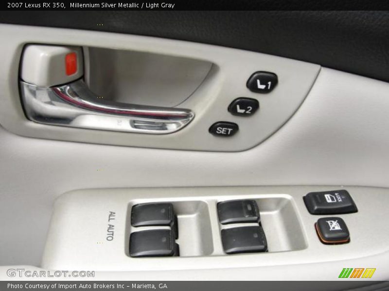 Millennium Silver Metallic / Light Gray 2007 Lexus RX 350