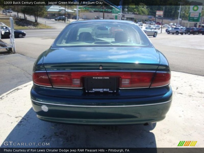 Jasper Green Metallic / Medium Gray 1999 Buick Century Custom