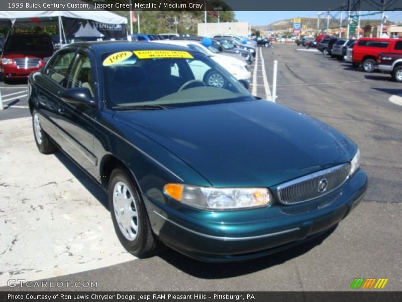 Jasper Green Metallic / Medium Gray 1999 Buick Century Custom