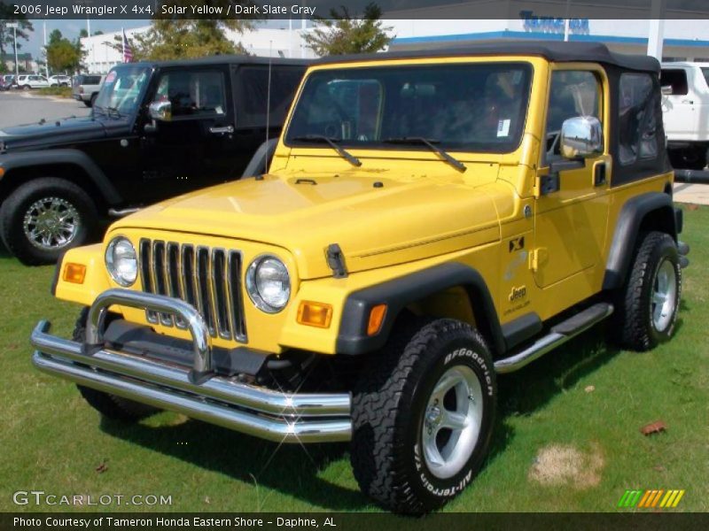 Solar Yellow / Dark Slate Gray 2006 Jeep Wrangler X 4x4