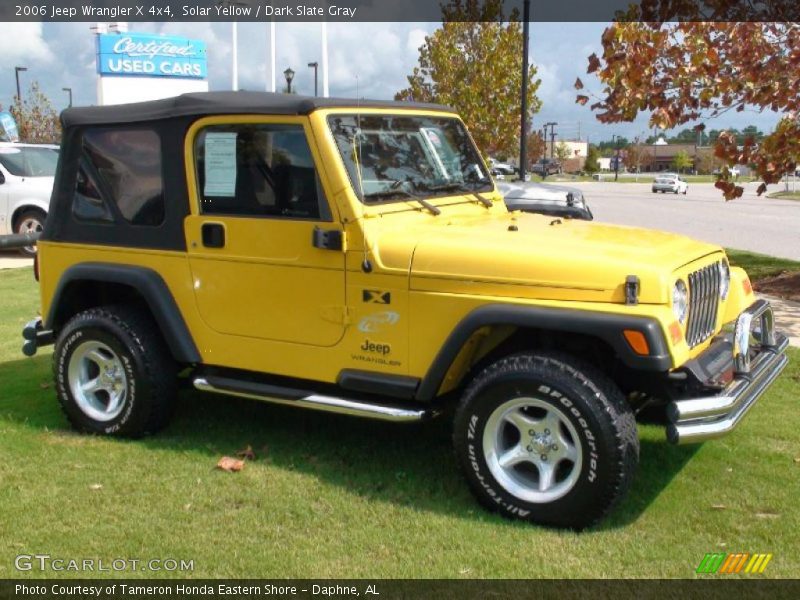 Solar Yellow / Dark Slate Gray 2006 Jeep Wrangler X 4x4