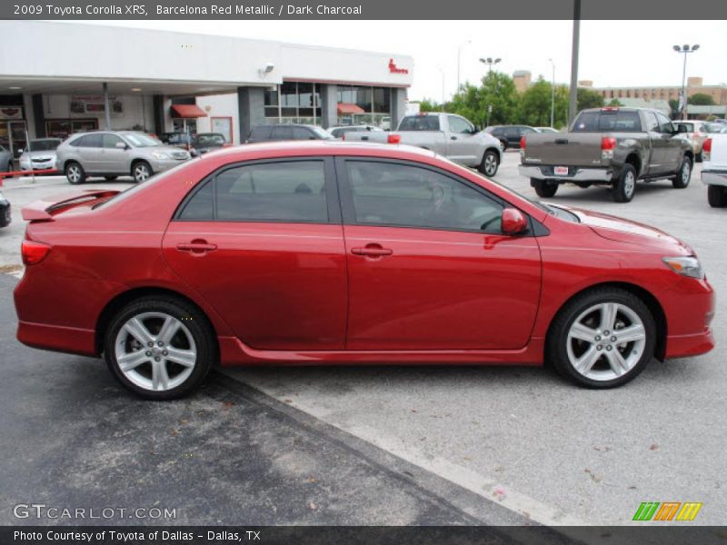 Barcelona Red Metallic / Dark Charcoal 2009 Toyota Corolla XRS