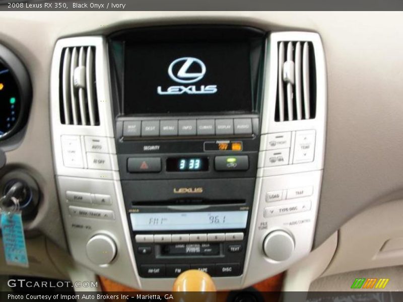 Black Onyx / Ivory 2008 Lexus RX 350
