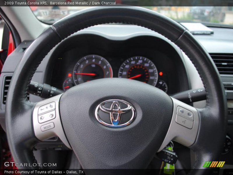 Barcelona Red Metallic / Dark Charcoal 2009 Toyota Corolla XRS