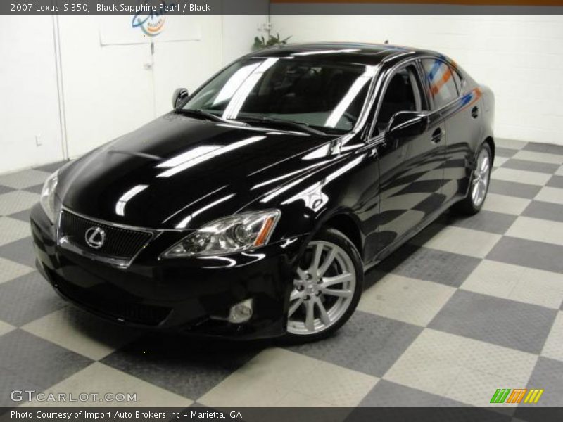 Black Sapphire Pearl / Black 2007 Lexus IS 350