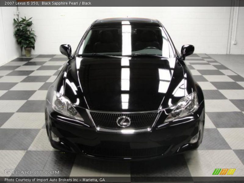 Black Sapphire Pearl / Black 2007 Lexus IS 350